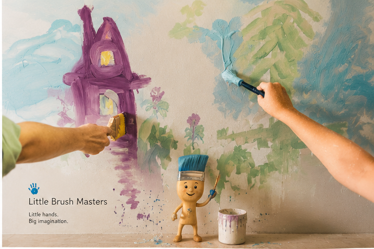 A Little Brush Masters family painting experience